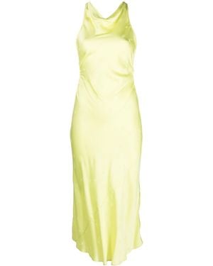 Forte Forte Abito Midi Con Effetto Jacquard - Giallo