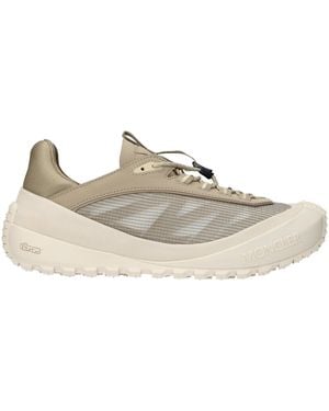 Moncler Sneakers Trailgrip Lp Woven And Knitted - Natural