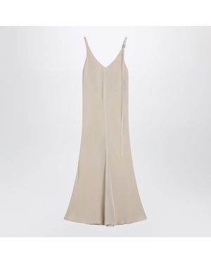 ワンピース Sportmax Ivory Dress With Adjustable Strap Sportmax Ivory Dress With Adjustable Strap in Natural | Lyst
