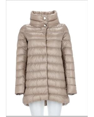 Herno Fw26 Trench Coat With Modern Tailoring - Natural