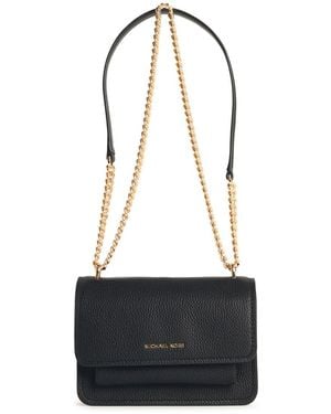 MICHAEL Michael Kors 'Claire' Lear Crossbody Bag - Black