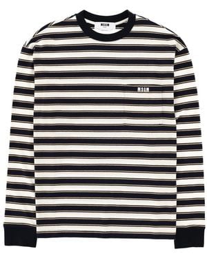 MSGM T Shirt Con Logo - Black