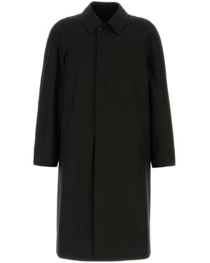 Prada Regular Overcoat - Black