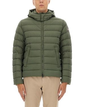 Colmar Down Jacket With Detachable Hood - Green