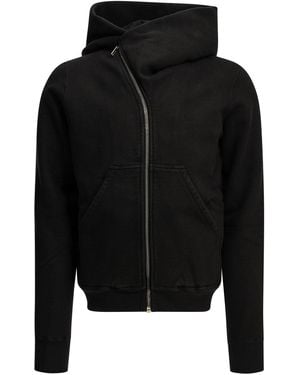 Rick Owens Sweatshirt Met Rits "berg". - Zwart