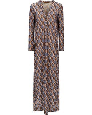 Siyu Printed Long Dress - Multicolour