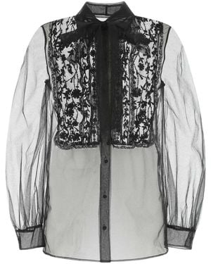 Valentino Garavani Mesh Shirt - Black
