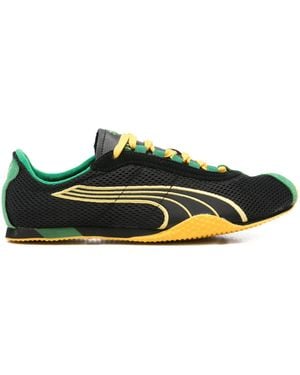 PUMA Schwarze Sneakers Mit Gelben Schnürsenkeln - Grün