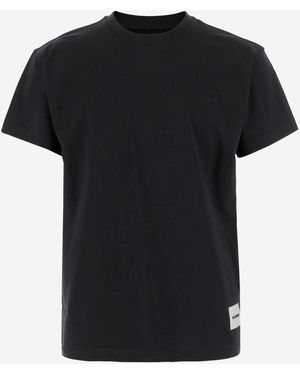 Jil Sander Set von drei Baumwoll -T -Shirts - Schwarz