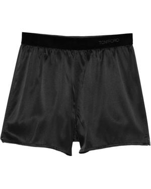 Tom Ford Pyjama-Shorts aus Seide - Schwarz