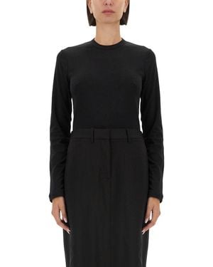 Helmut Lang Solid Crew Neck T-Shirt - Black