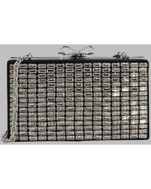 Self-Portrait Inspired Mini Clutch Bag - Grey