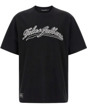 Dolce & Gabbana T-Shirt mit Logo - Schwarz