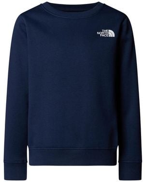 The North Face T Shirt With "Crew" Logo - Blue