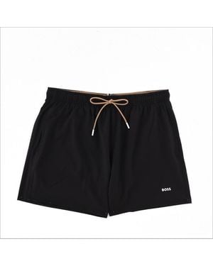 BOSS Costume Da Bagno Con Logo - Black