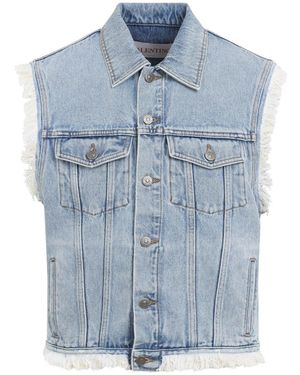 Valentino Chaleco vaquero - Azul