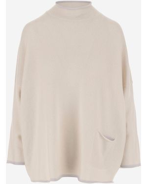 Oliver Lattughi Cashmere Jumper - Natural