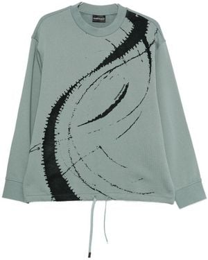 Emporio Armani Cotton Crewneck Sweatshirt - Green