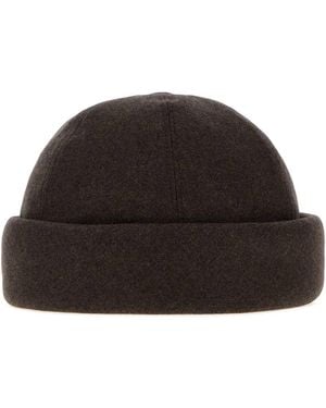 Giorgio Armani Cotton-Blend Hat - Black