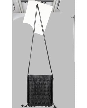 Hereu Shoulder Bag Trena Calf Leather - Gray