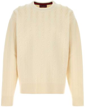 Gucci Textured Jumper - Natural