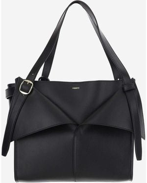 Coperni Cabas Leather Handbag - Black