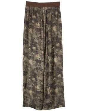 Uma Wang Pansy Printed Pants - Green