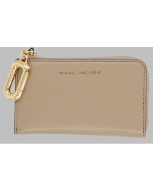 Marc Jacobs Mini Luxe Leather Wallet - Natural