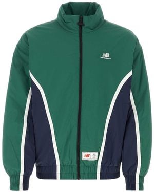 New Balance Two Tone Nylon Padded Jacket - Green