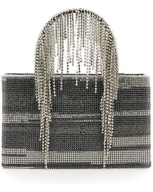 Kara Bag With Crystals - Grey
