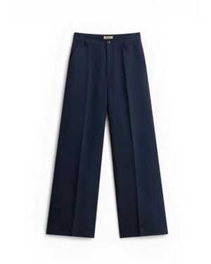 Woolrich Lyocell Linnen Broek - Blauw
