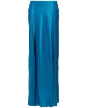 Alberta Ferretti Rock aus Satin - Blau