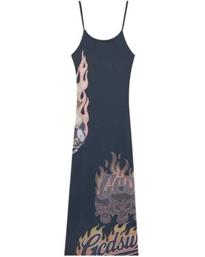 Gcds Riders Long Dress - Blau