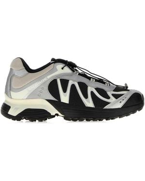 Salomon Multicolour Mesh And Fabric Xt-whisper Trainers - Black