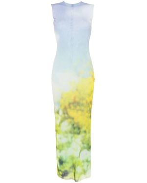 Acne Studios Dranee Rose Print Long Dress | Lyst