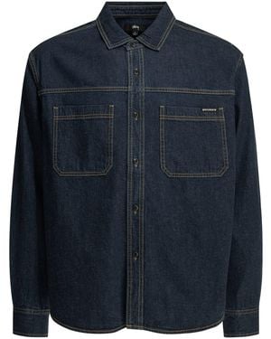 Stussy Stussy Cotton Shirt - Blue