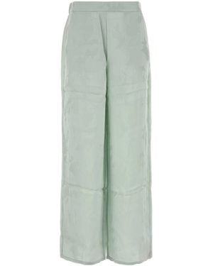 Calvin Klein Pastel Light-blue Satin Pyjamas Pant - Green