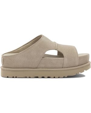 UGG 'Goldenstar Hi' Cut-Out Slides in Brown | Lyst UK