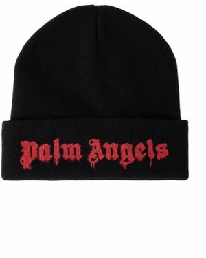 Palm Angels Druipend Logo Muts - Zwart