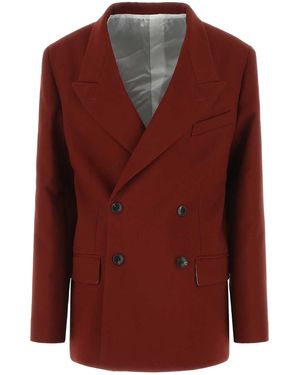 Quira Wool Blazer - Red