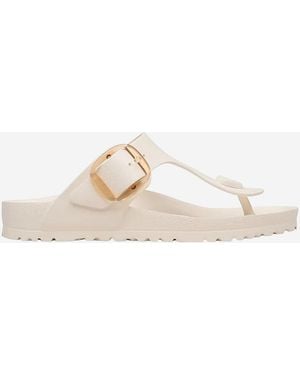 Birkenstock Sabot Gizeh Con Fibbia Grande - Neutro
