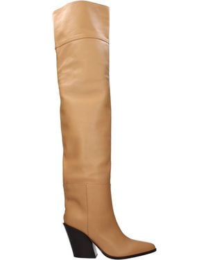 Jimmy Choo Maceo Boots Leather/Caramel - Brown