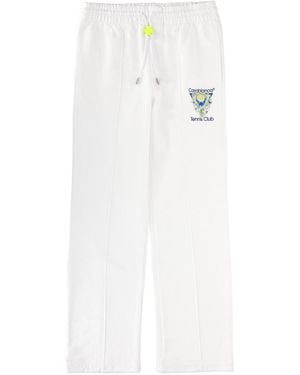 CASABLANCA Jogger Pants "Tennis Club Icon" - White