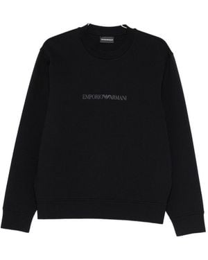 Emporio Armani Sweatshirt Mit Logo-Detail - Schwarz