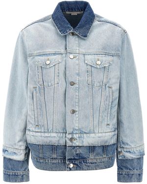 Stella McCartney Chaqueta de mezclilla en capas - Azul