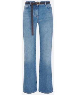 Elisabetta Franchi Jeans With Belt - Blue