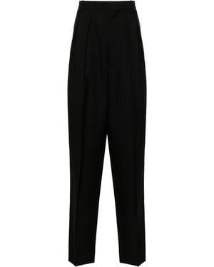 Random Identities Pleated Tapered Trouser - Black