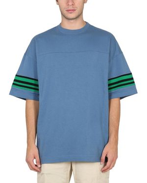 Ambush Loose-Fitting T-Shirt With Logo Patch - Blau