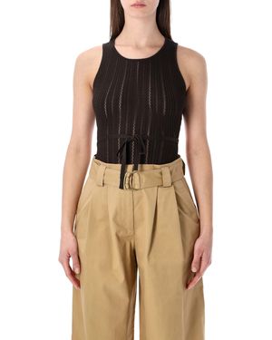 Sessun Top Braun - Schwarz