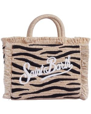 MC2 Saint Barth Vanity Mini Straw N Zebra 1100 Emb - White